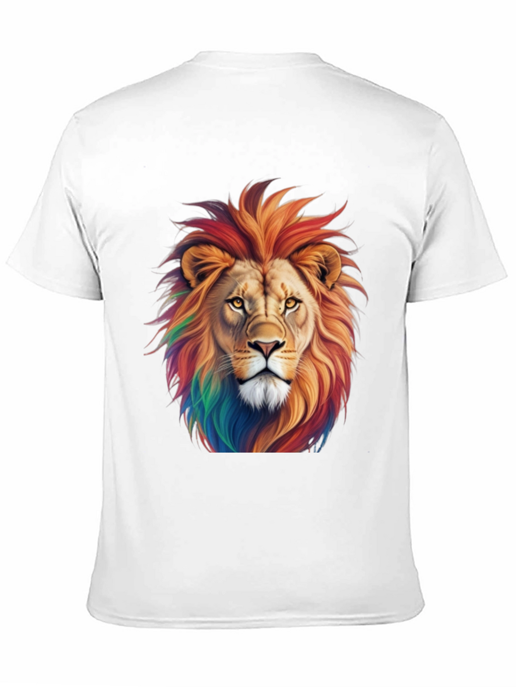 Rainbow Lion Graphic Tee - Black T-Shirt