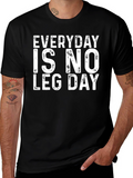 Everyday is No Leg Day Black T-Shirt