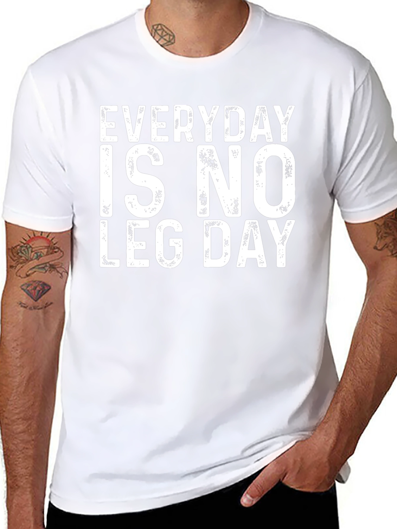Everyday is No Leg Day Black T-Shirt