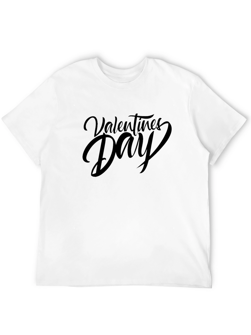Valentines Day Black Graphic T-Shirt