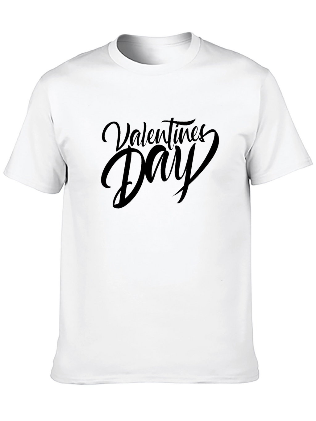 Valentines Day Black Graphic T-Shirt