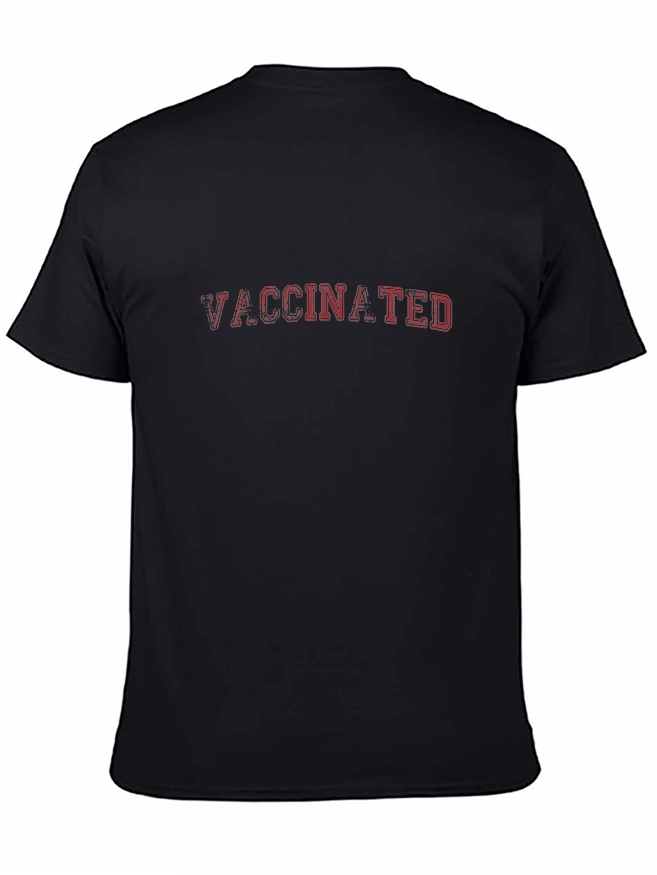 Vaccinated Graphic Tee - Black