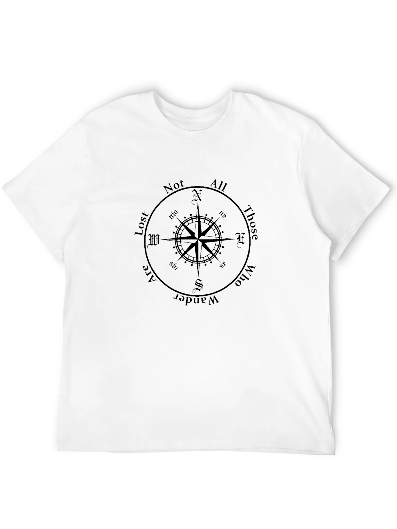 Not All Those Who Wander Are Lost Compass T-Shirt