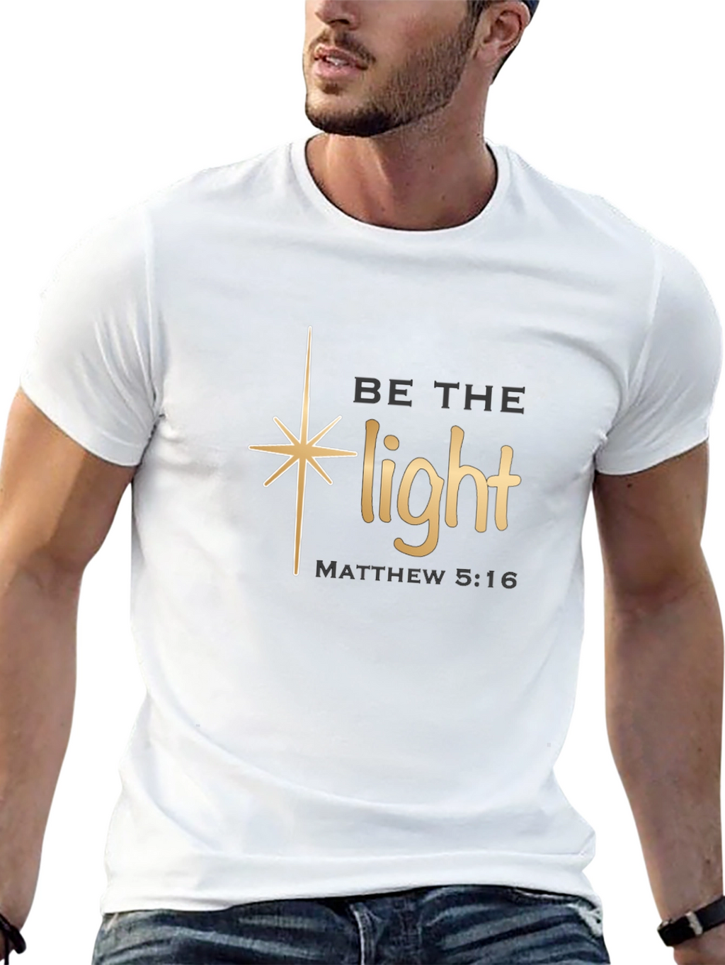 Be the Light Christian T-Shirt