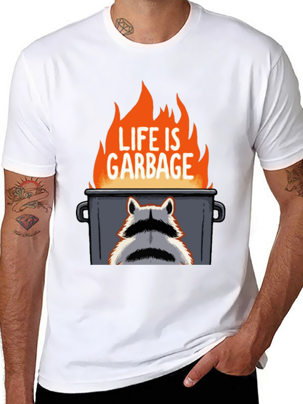 Life is Garbage Raccoon T-Shirt