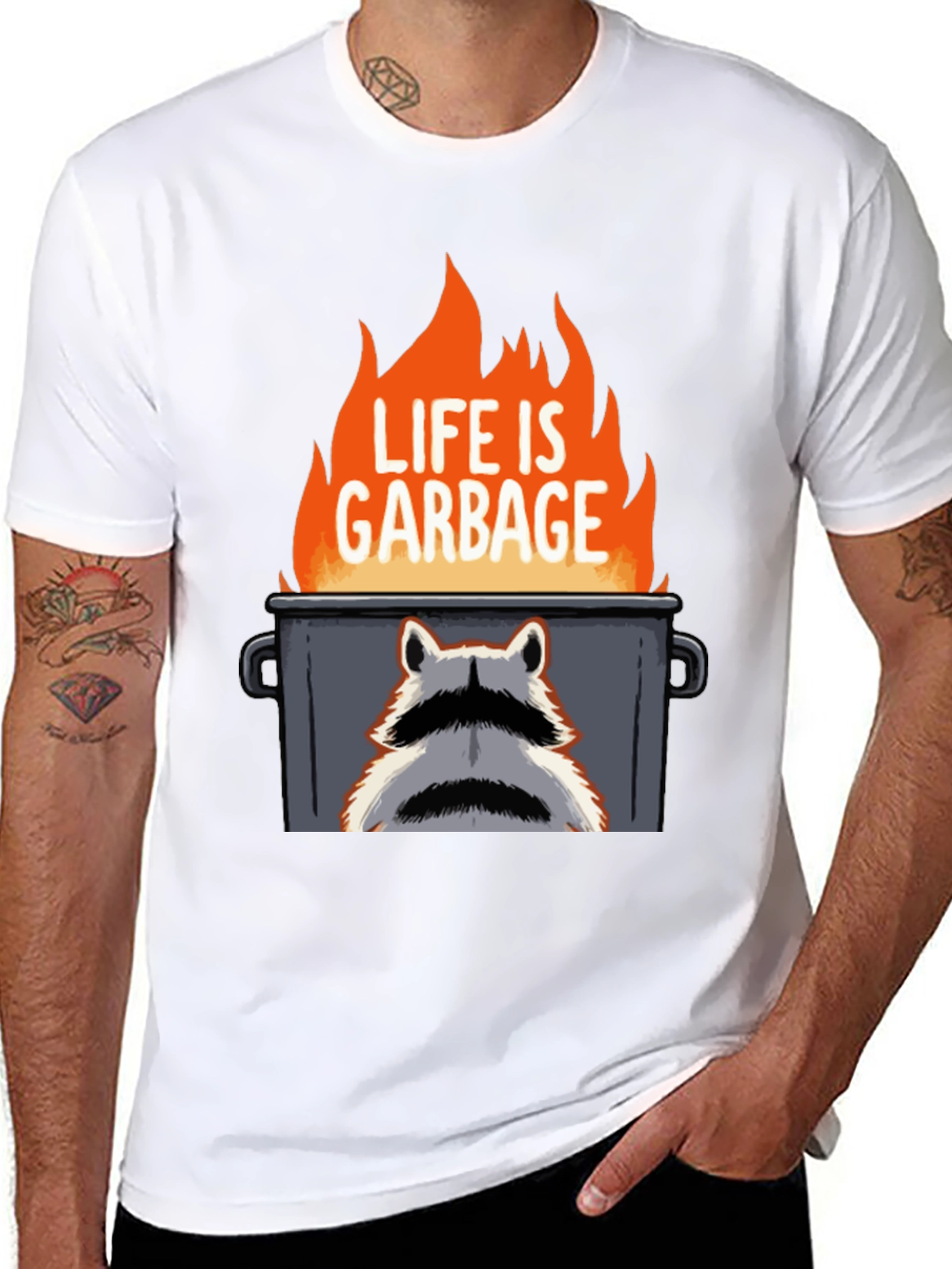 Life is Garbage Raccoon T-Shirt