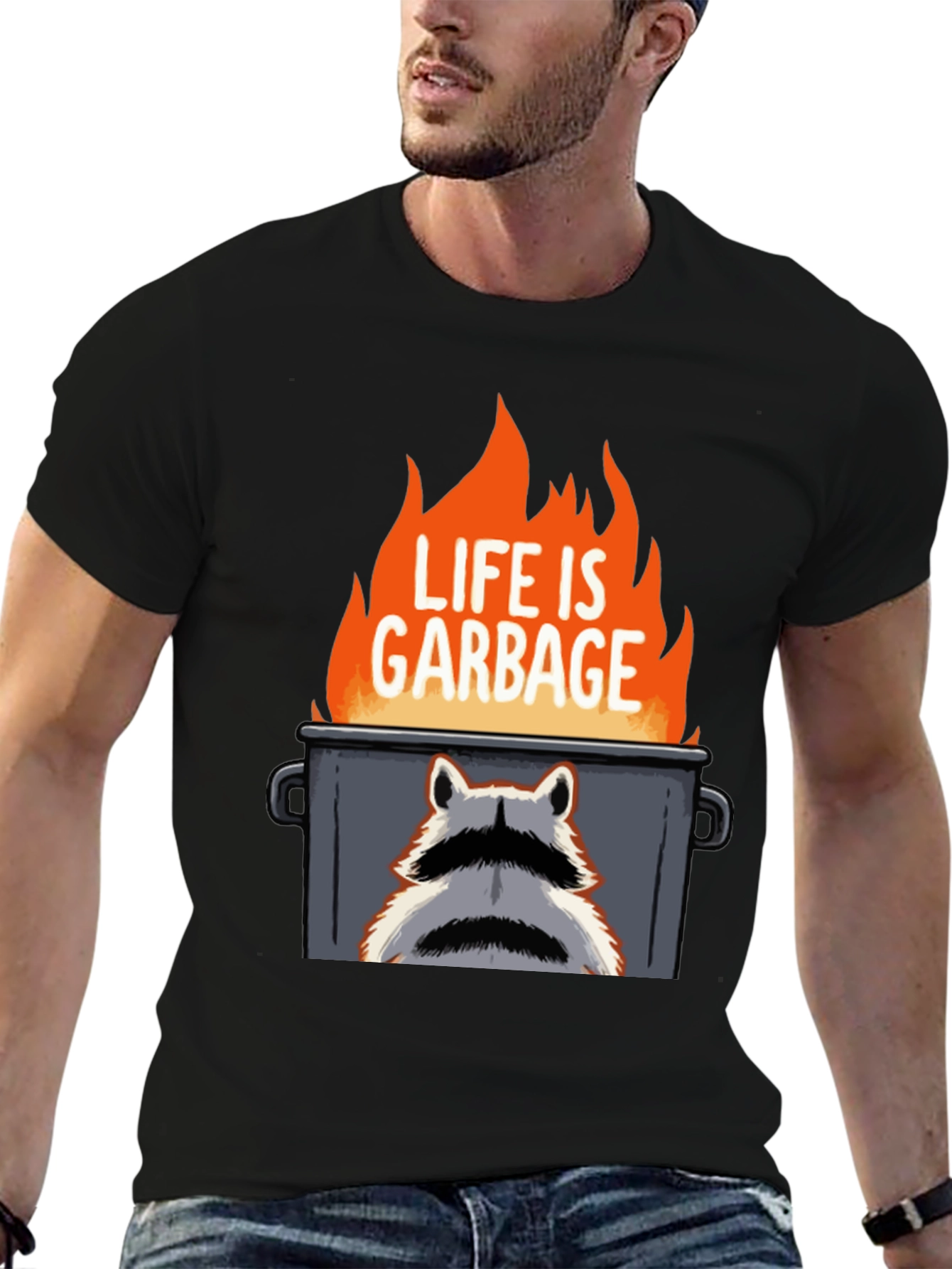 Life is Garbage Raccoon T-Shirt