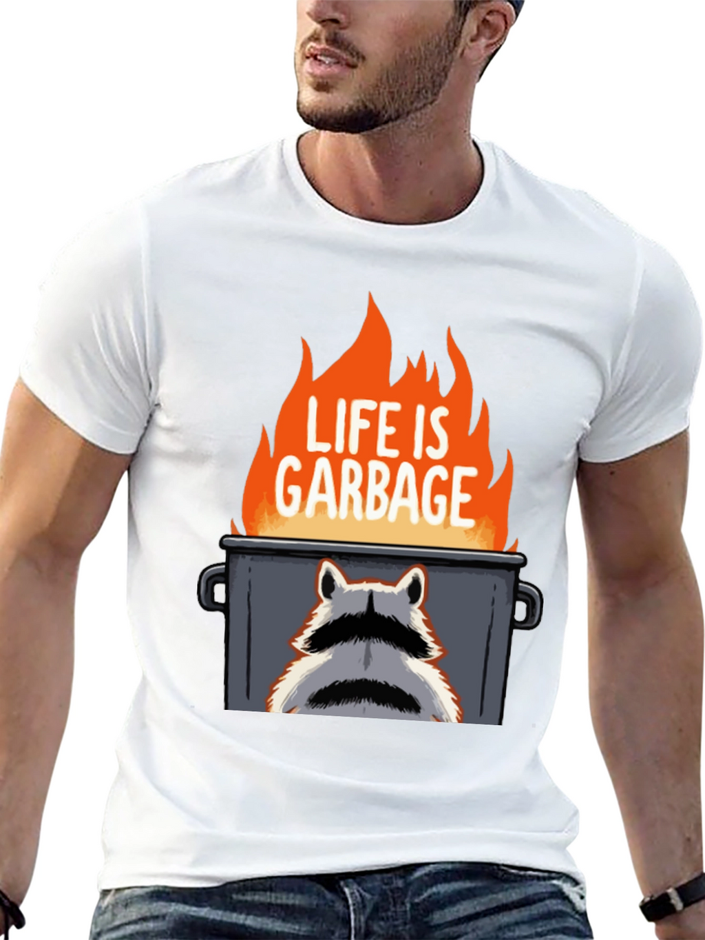 Life is Garbage Raccoon T-Shirt