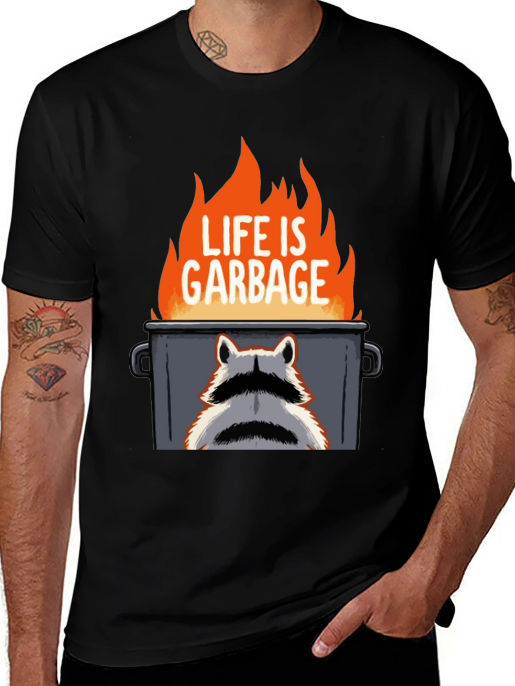 Life is Garbage Raccoon T-Shirt