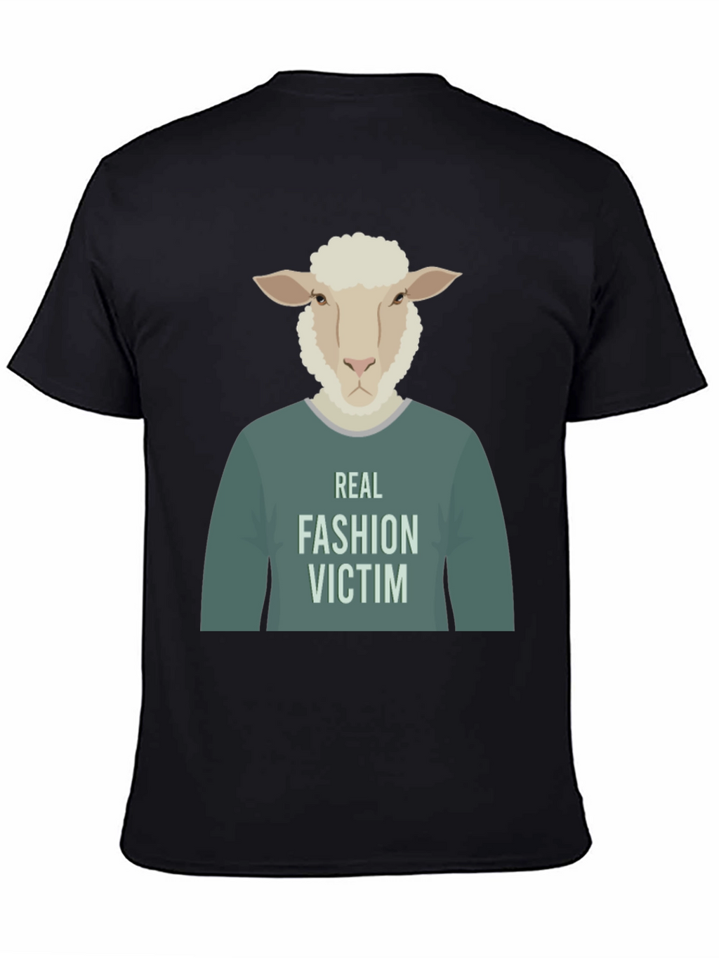Real Fashion Victim Sheep Graphic T-Shirt