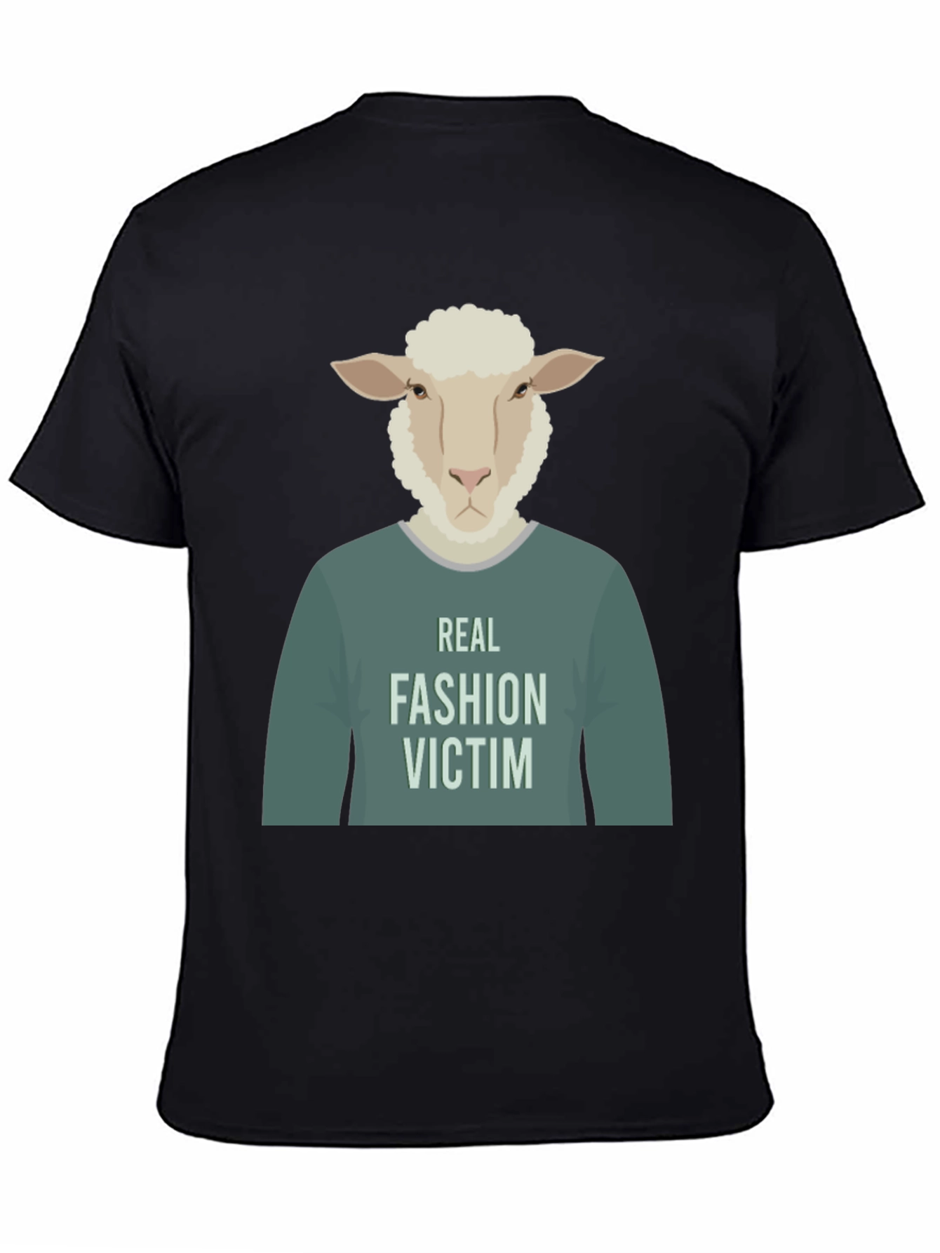 Real Fashion Victim Sheep Graphic T-Shirt