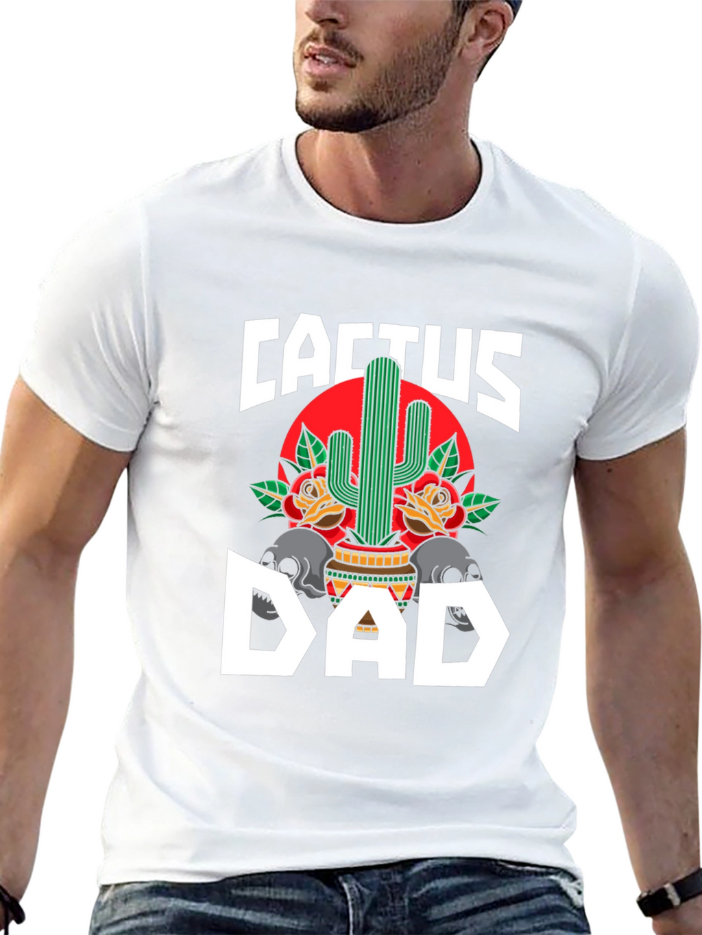 Cactus Dad Graphic T-Shirt - Fathers Day Gift