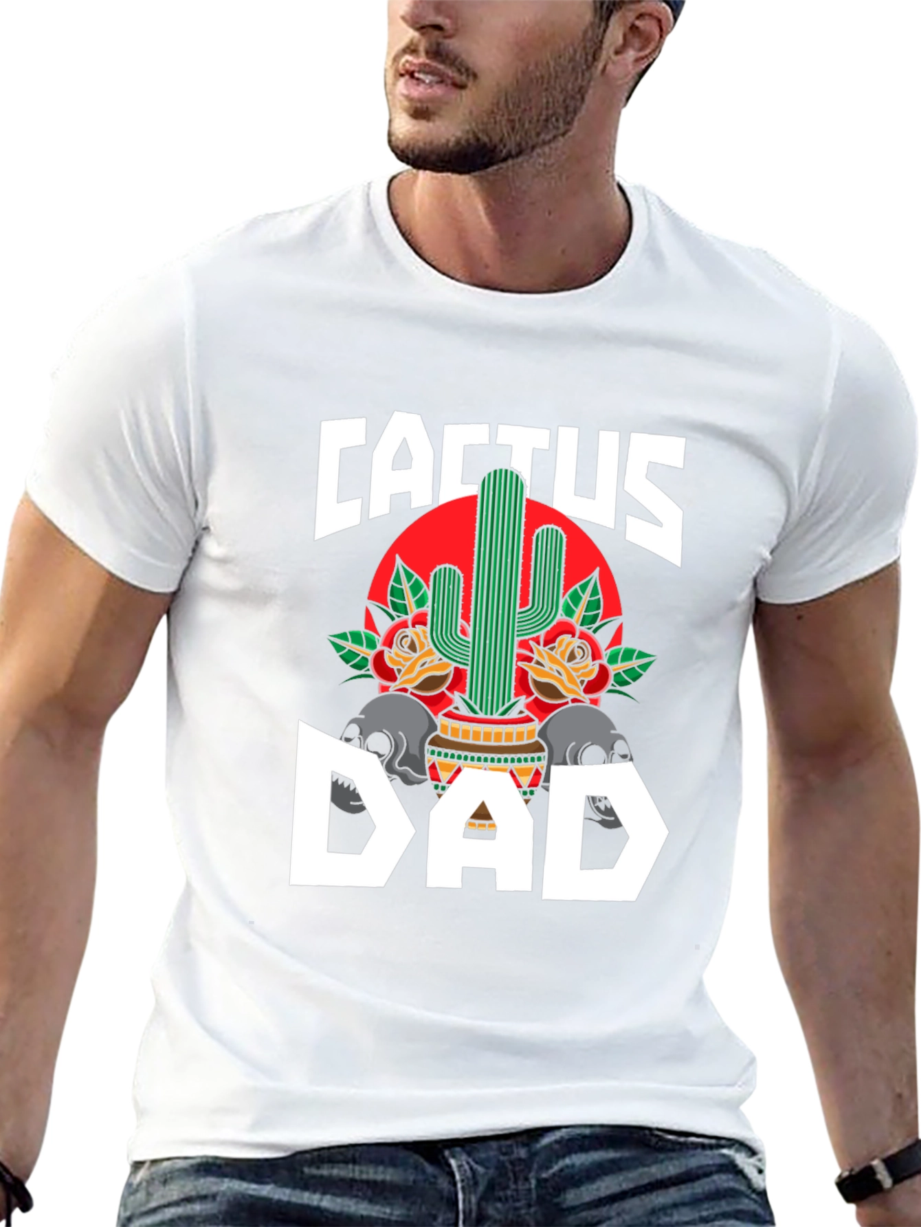 Cactus Dad Graphic T-Shirt - Fathers Day Gift