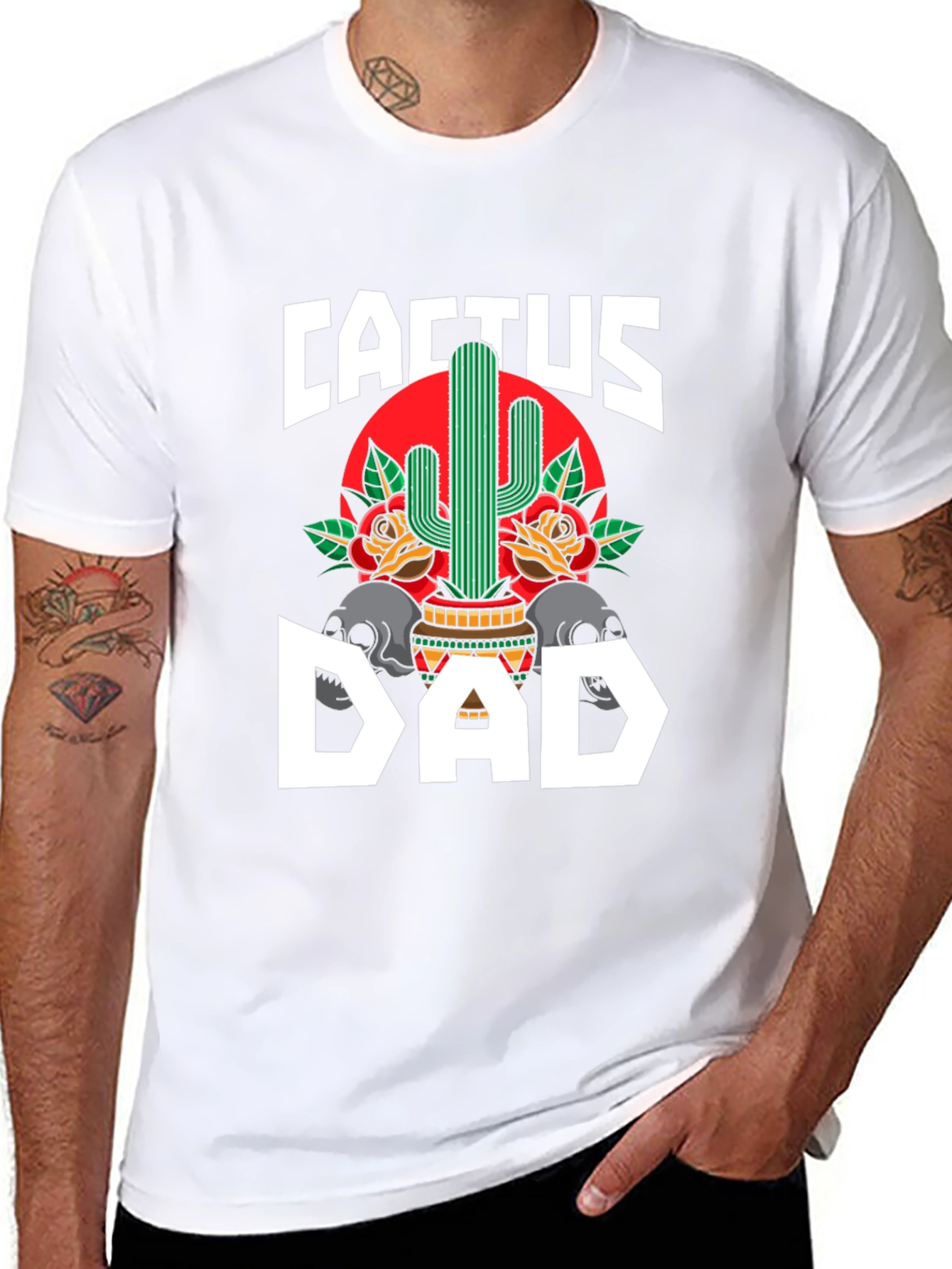 Cactus Dad Graphic T-Shirt - Fathers Day Gift