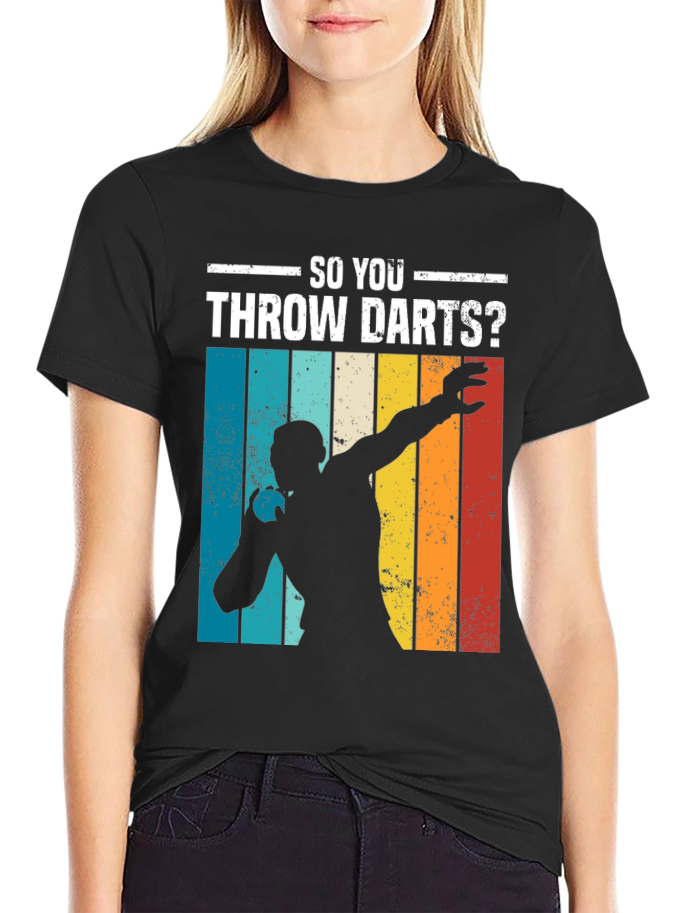 So You Throw Darts? T-Shirt - Retro Style Dart Player Tee