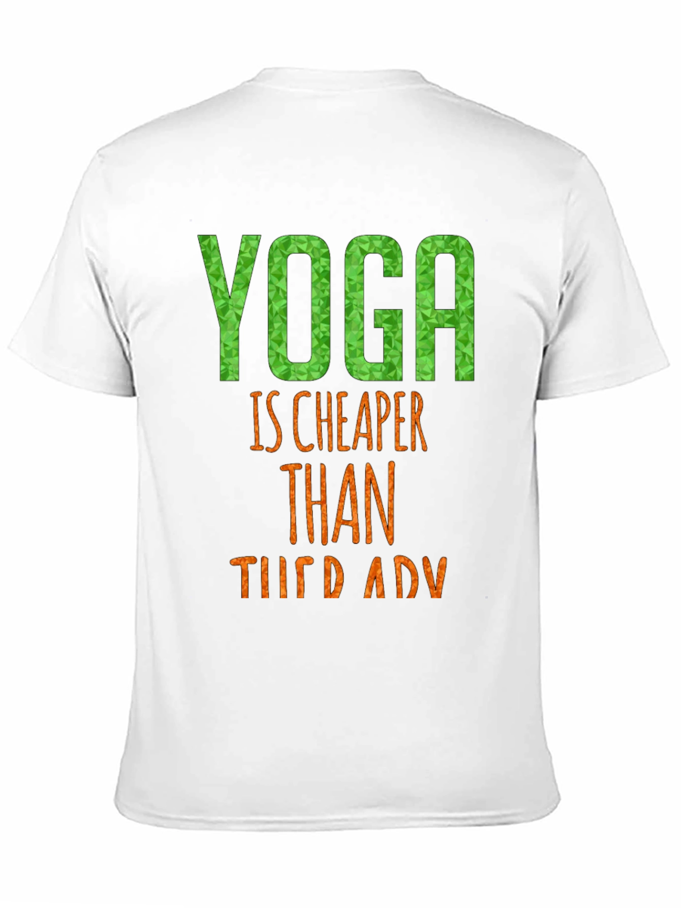 Yoga is Cheaper Than Therapy Black T-Shirt
