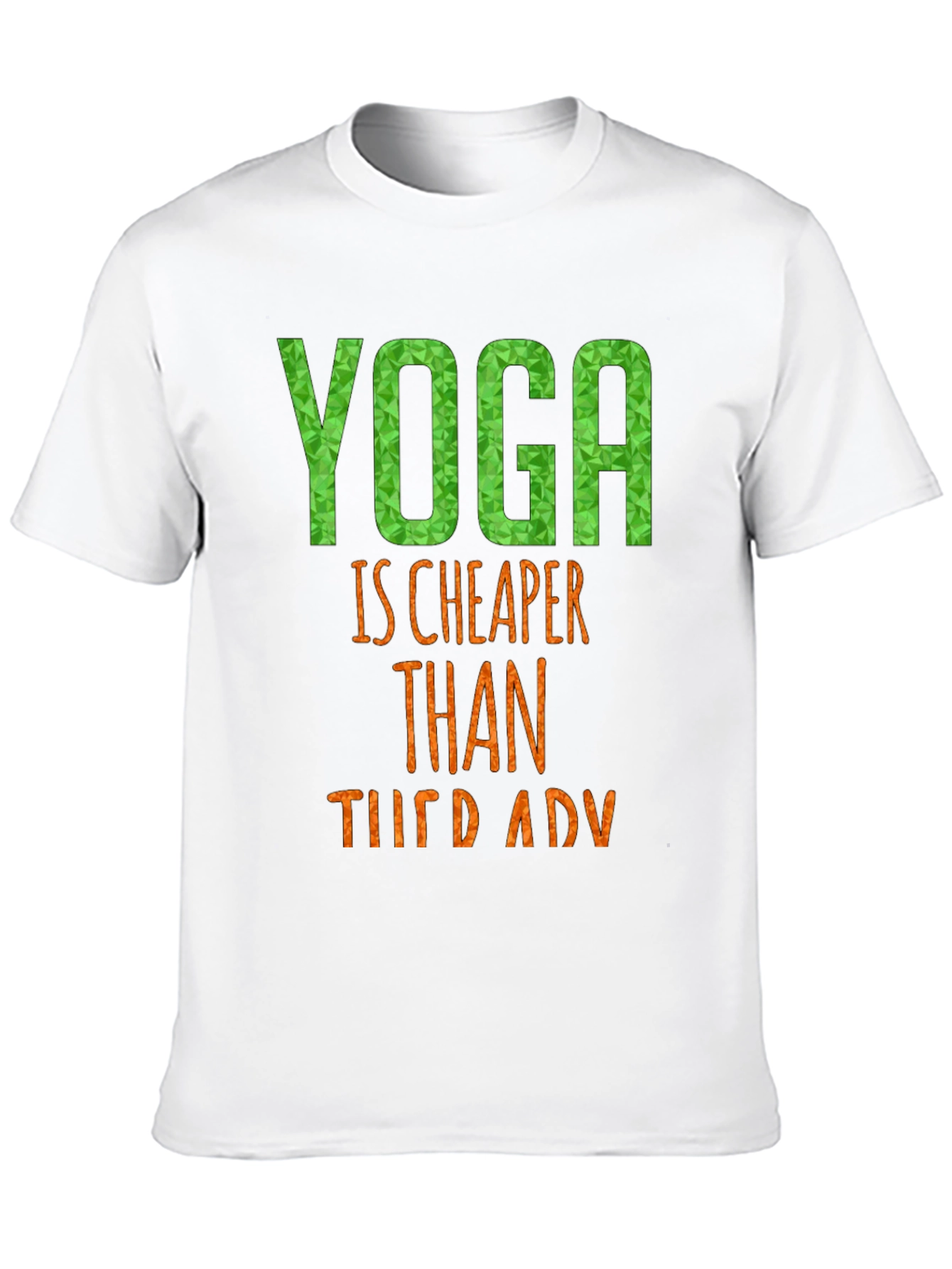 Yoga is Cheaper Than Therapy Black T-Shirt