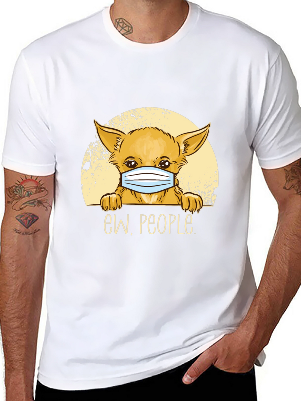 Ew People Dog Graphic Tee - Black