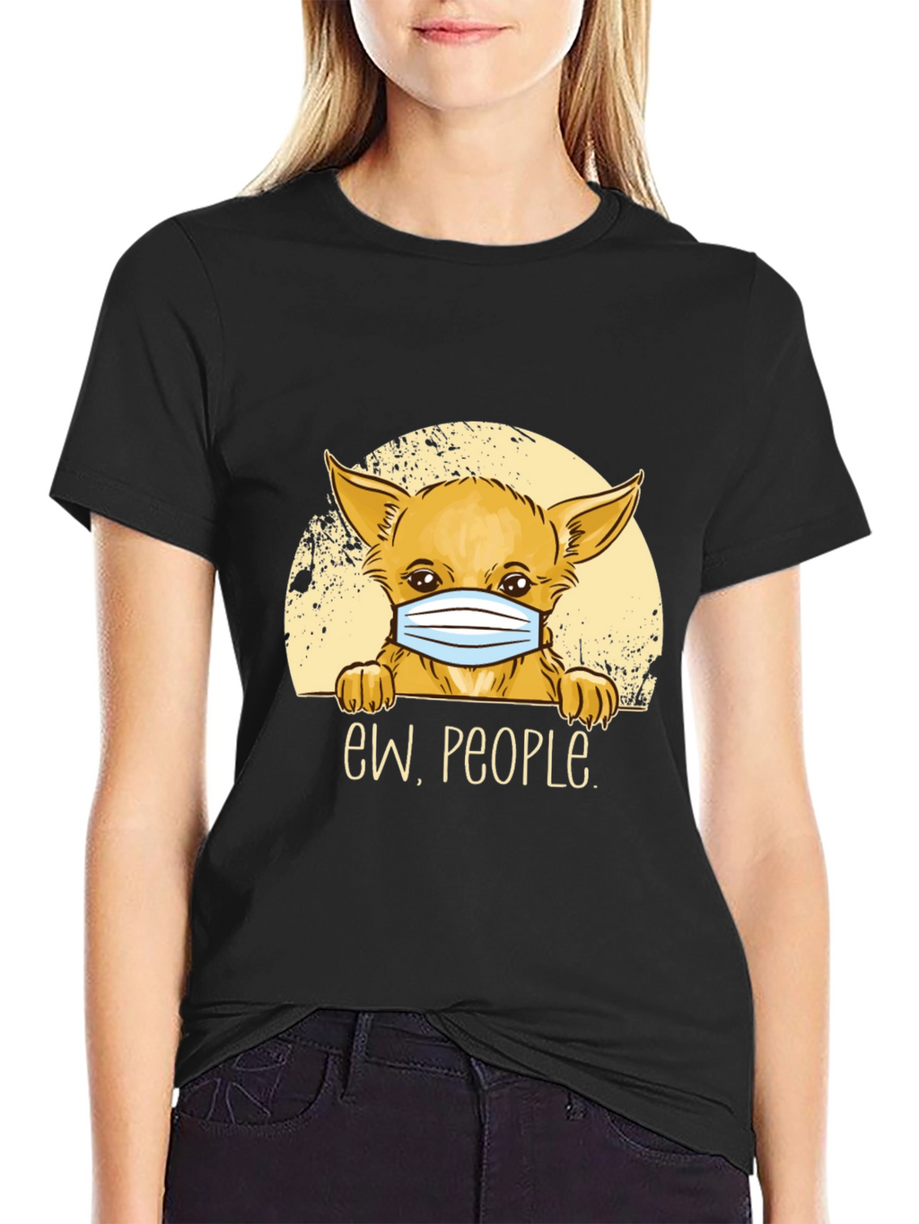 Ew People Dog Graphic Tee - Black