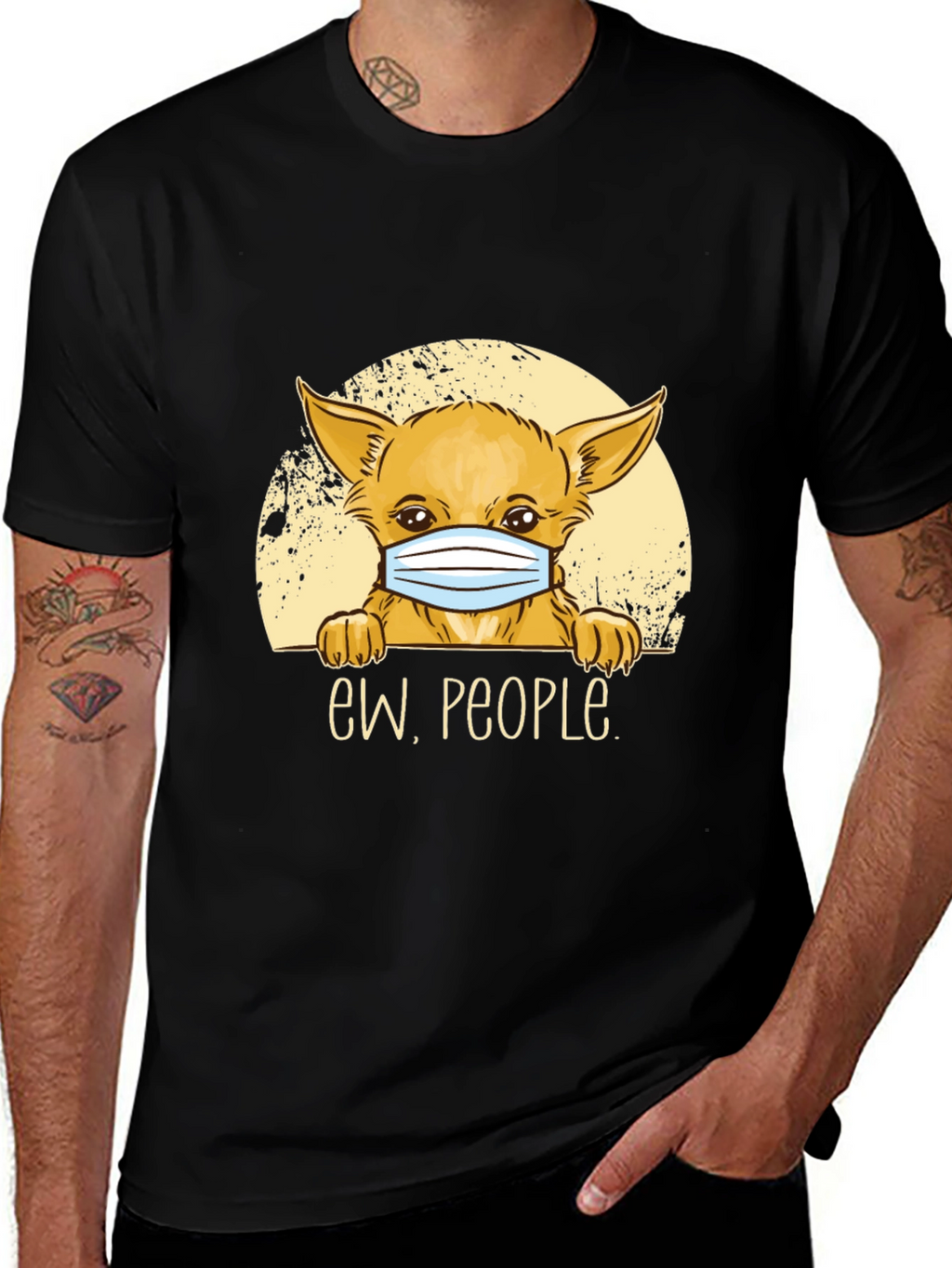 Ew People Dog Graphic Tee - Black