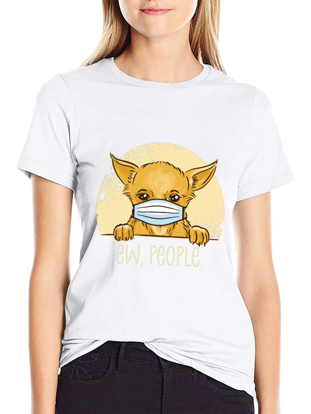 Ew People Dog Graphic Tee - Black