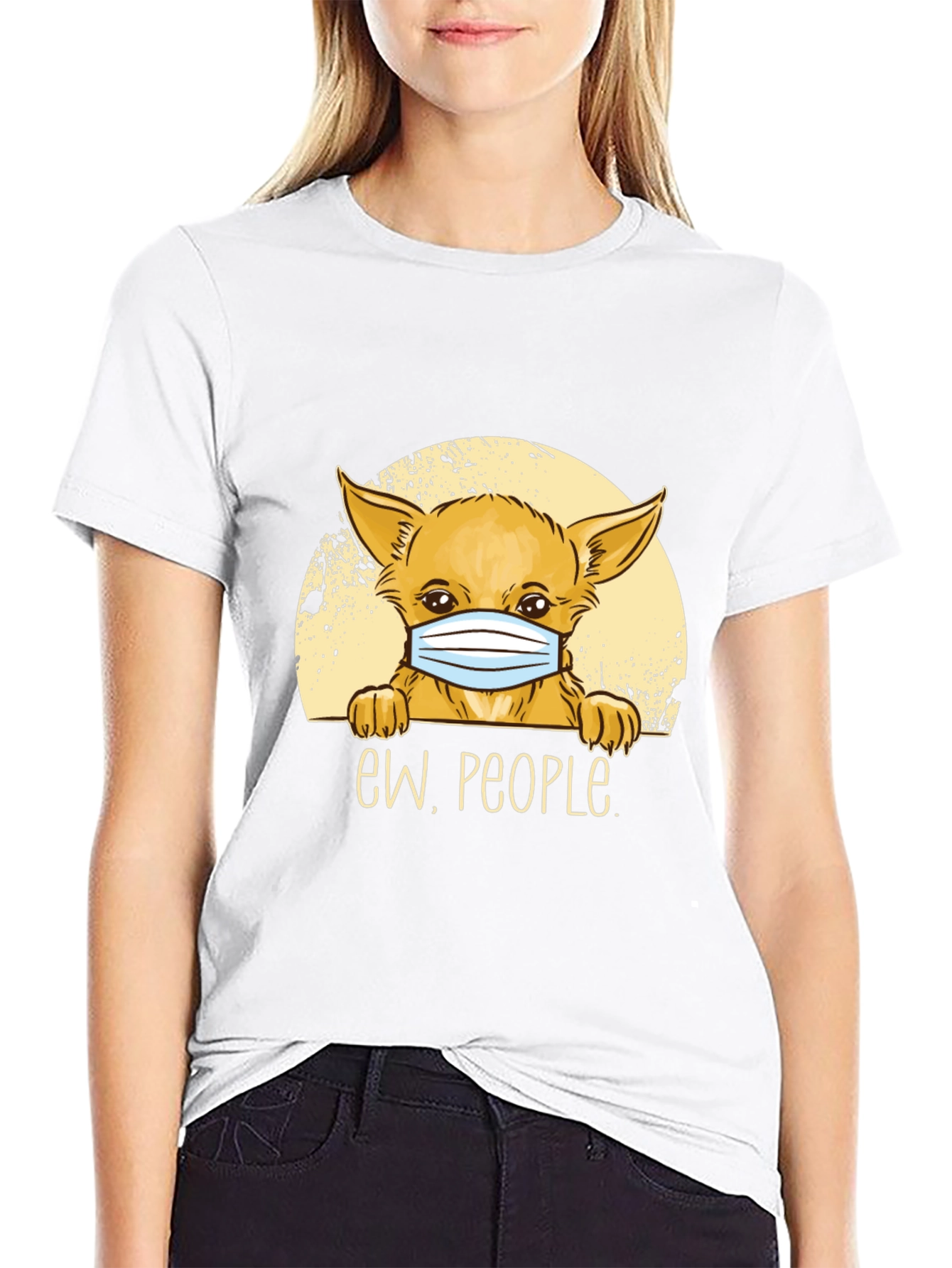 Ew People Dog Graphic Tee - Black