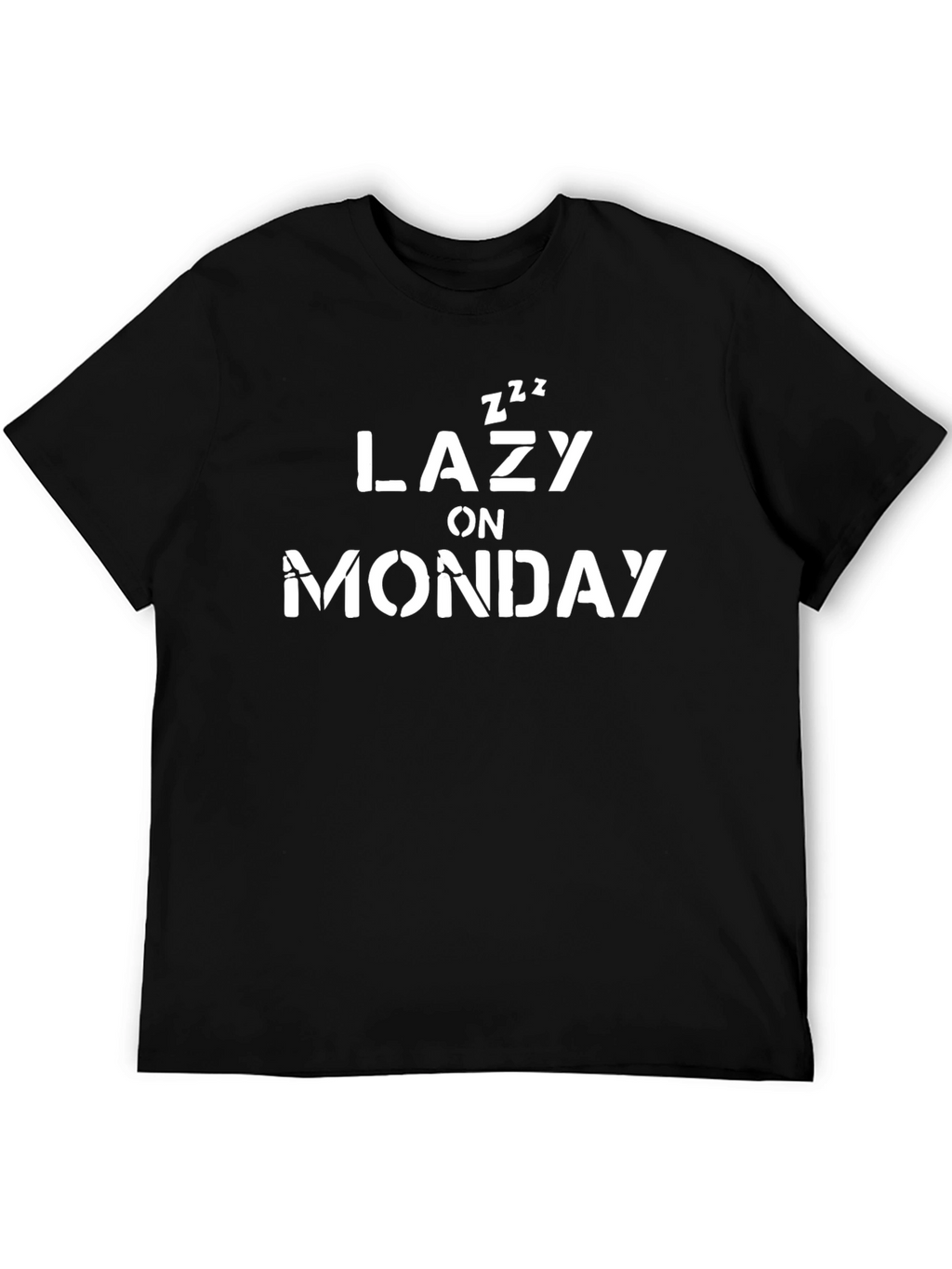 Lazy On Monday Black T-Shirt