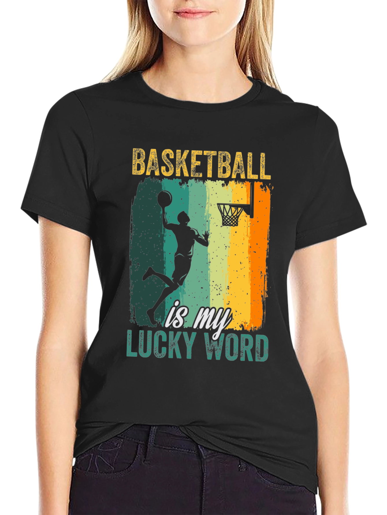 Basketball Is My Lucky Word T-Shirt