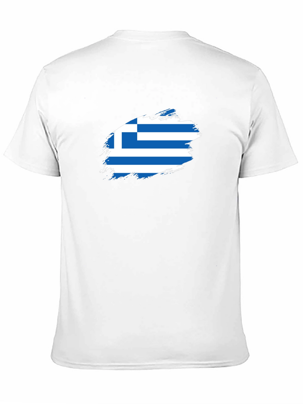 Greek Flag T-Shirt - Black Cotton Tee