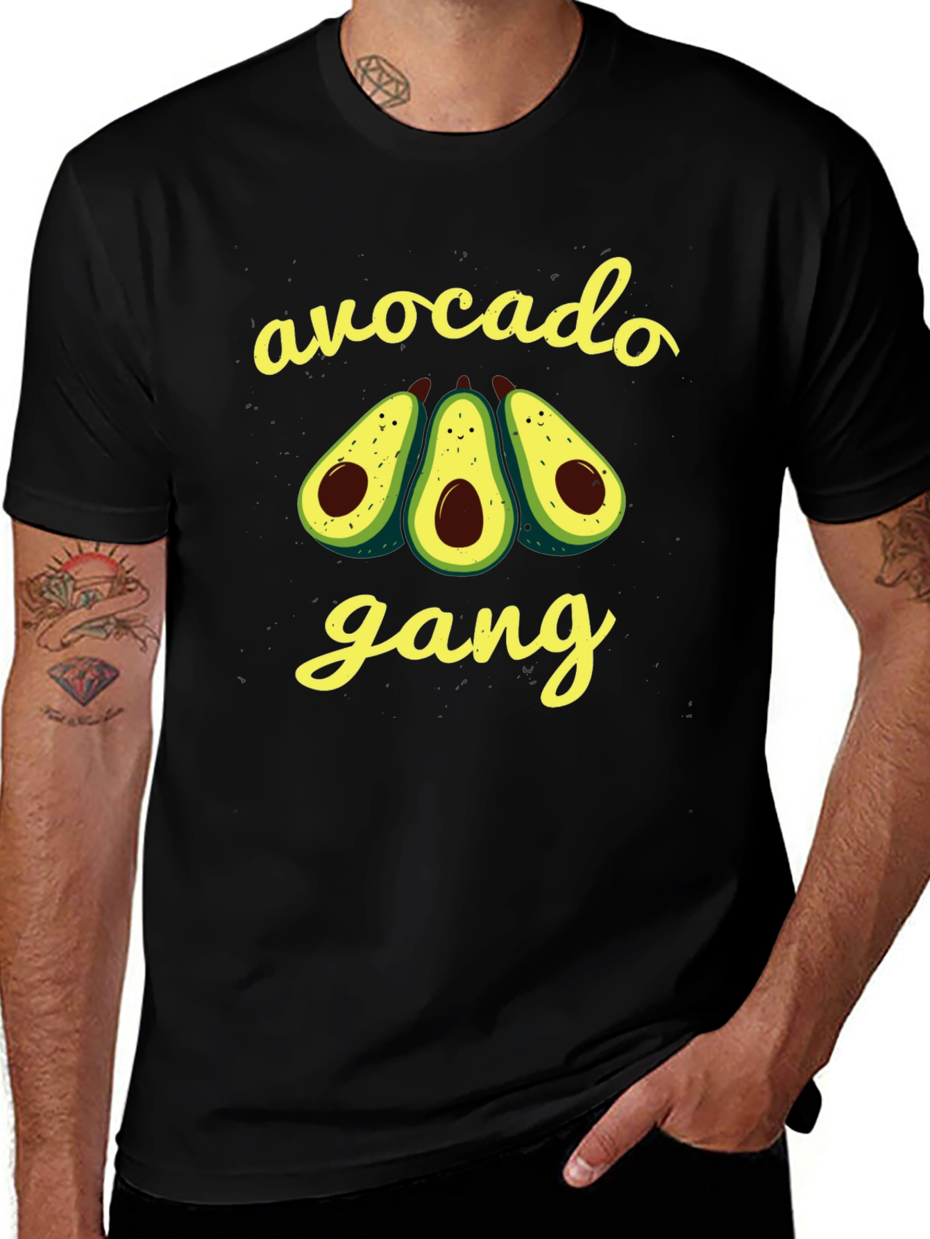 Avocado Gang Graphic Tee - Black