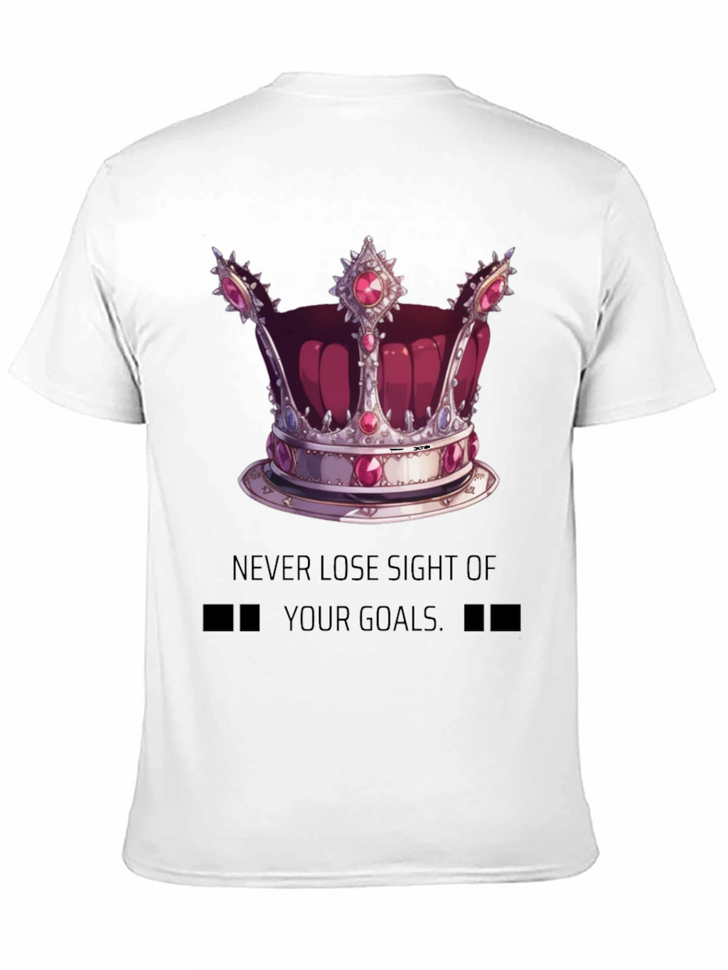 Crown Graphic T-Shirt - Achieve Your Goals