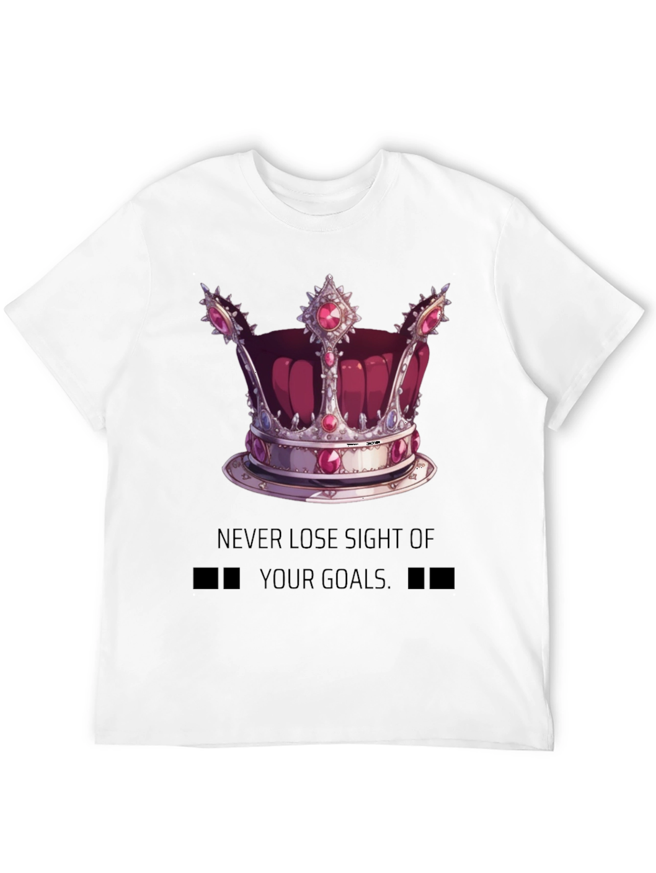 Crown Graphic T-Shirt - Achieve Your Goals