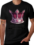 Crown Graphic T-Shirt - Achieve Your Goals