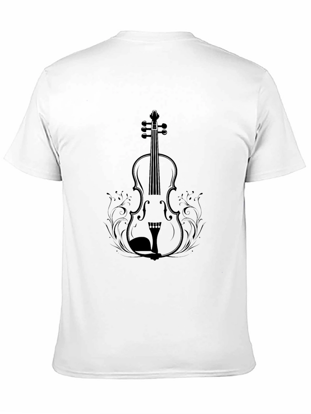 Violin Graphic T-Shirt - Classic Musical Tee