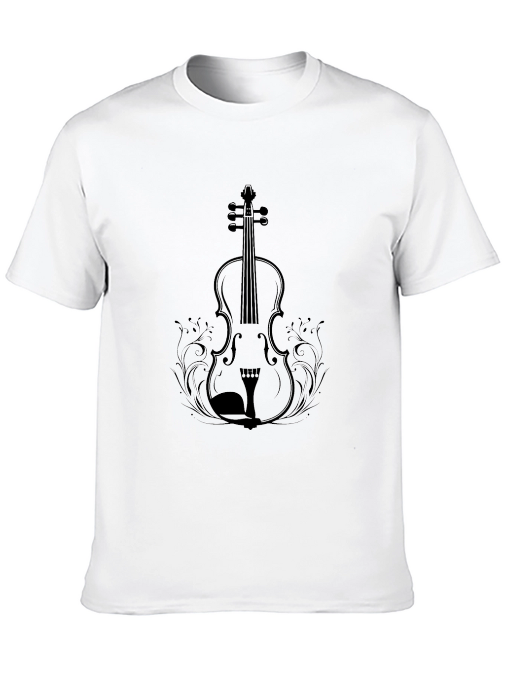 Violin Graphic T-Shirt - Classic Musical Tee