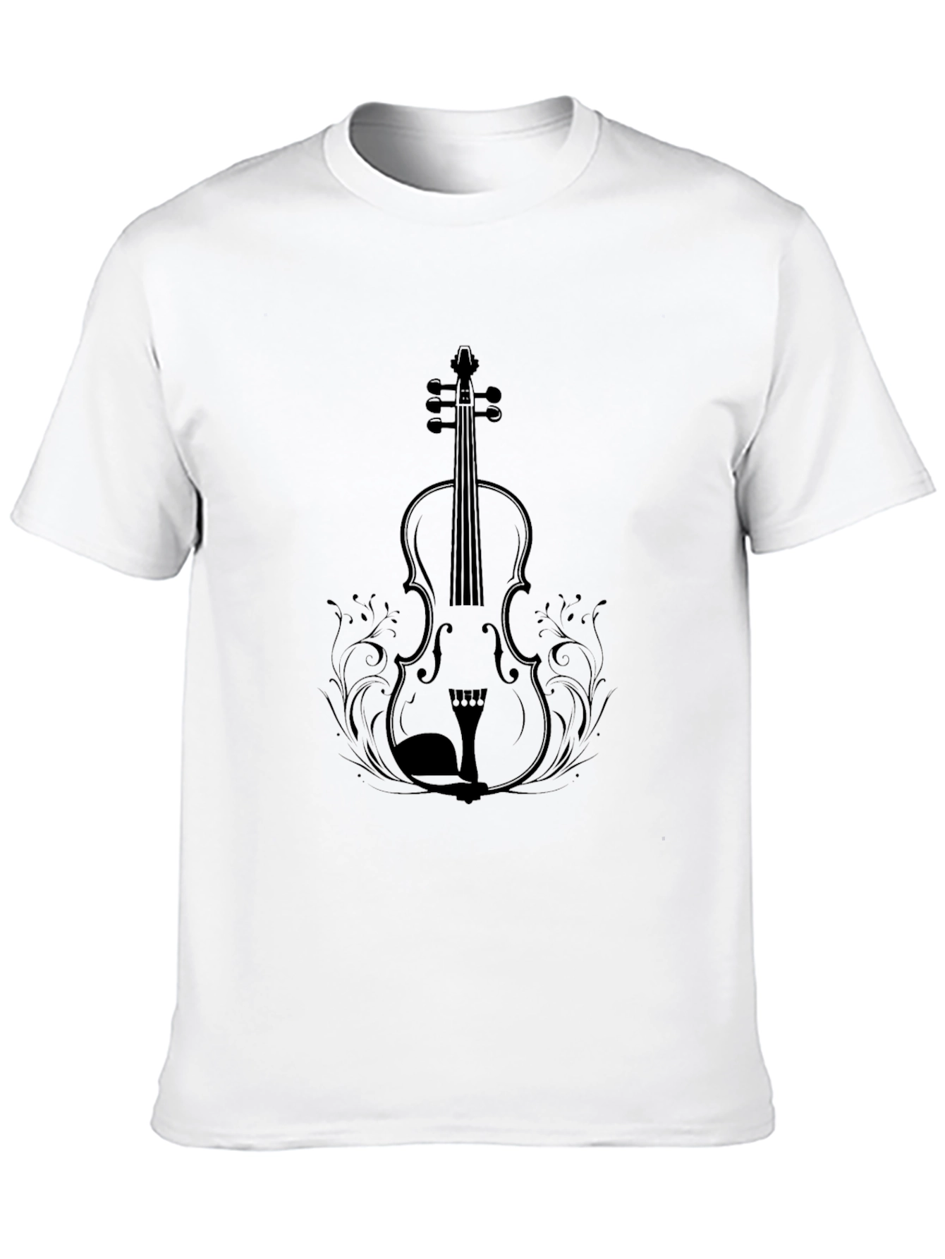 Violin Graphic T-Shirt - Classic Musical Tee