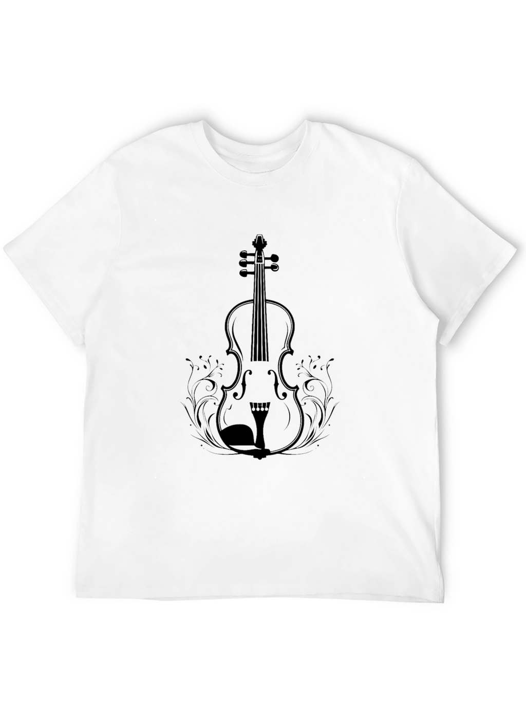 Violin Graphic T-Shirt - Classic Musical Tee