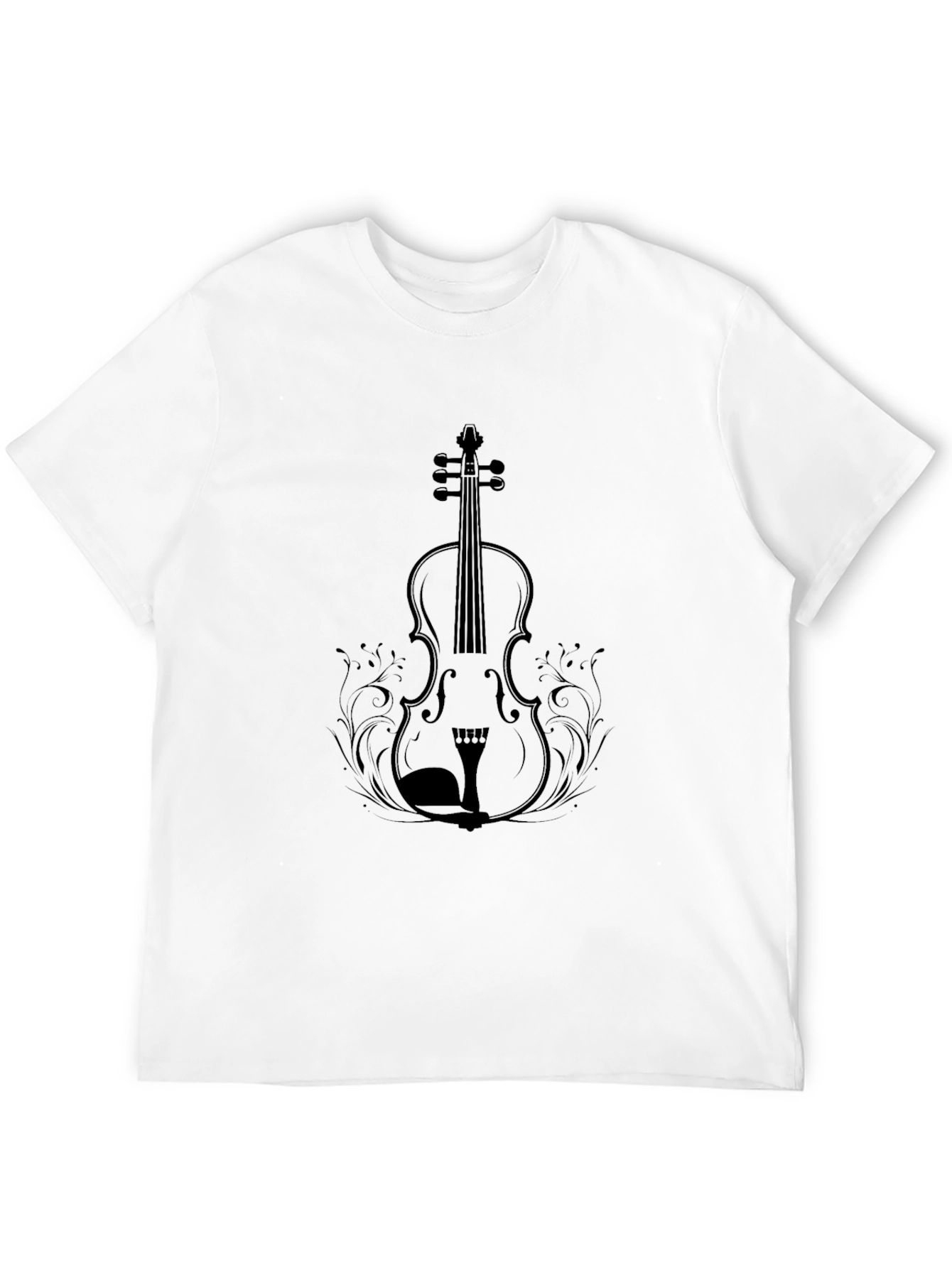Violin Graphic T-Shirt - Classic Musical Tee