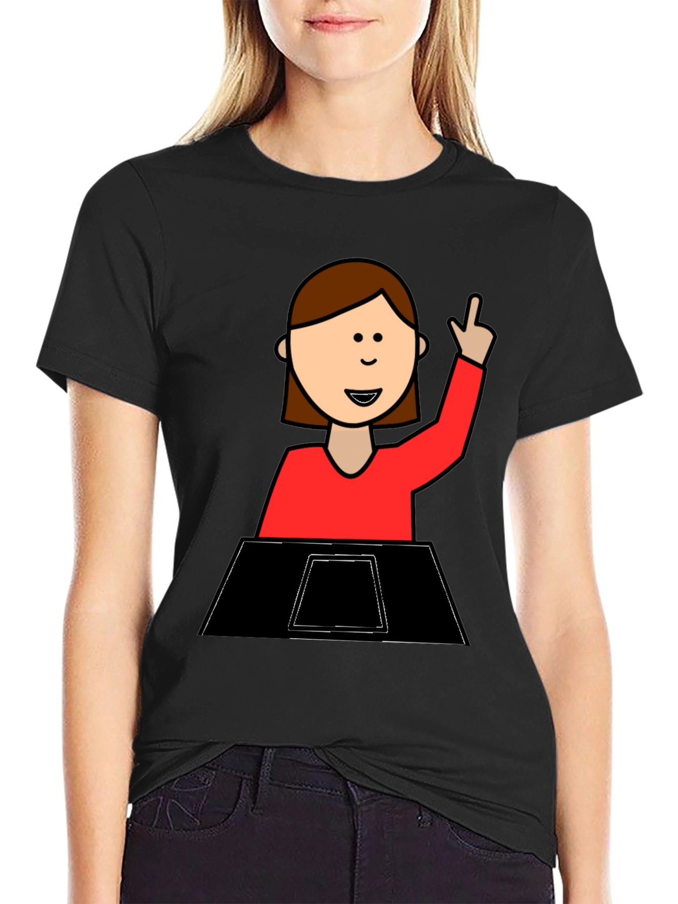 Funny Cartoon Student T-Shirt
