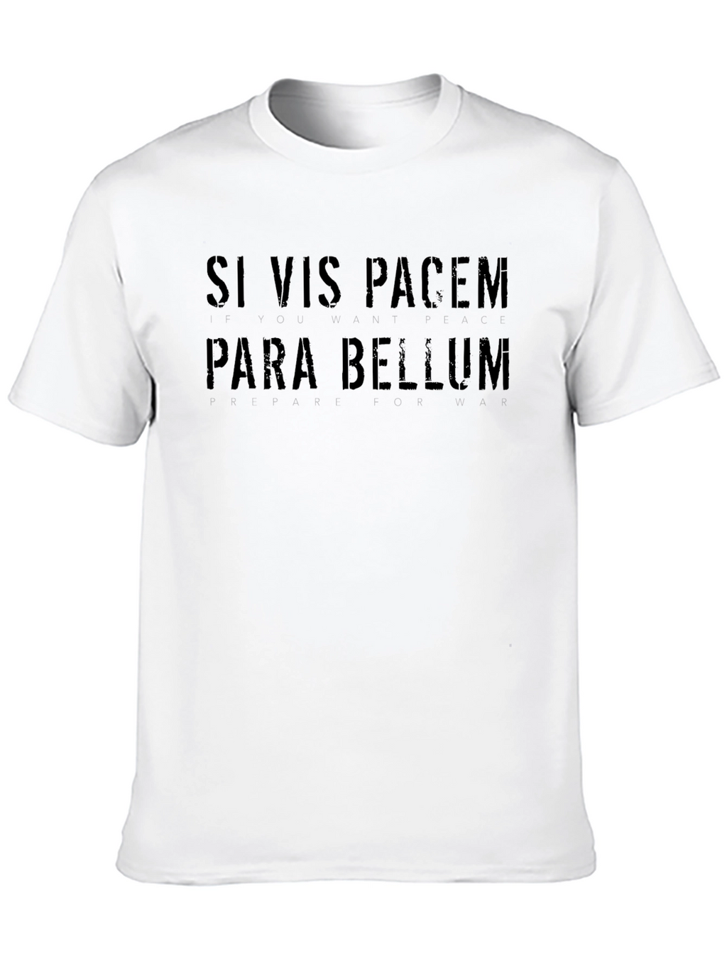 Si Vis Pacem Para Bellum Black T-Shirt