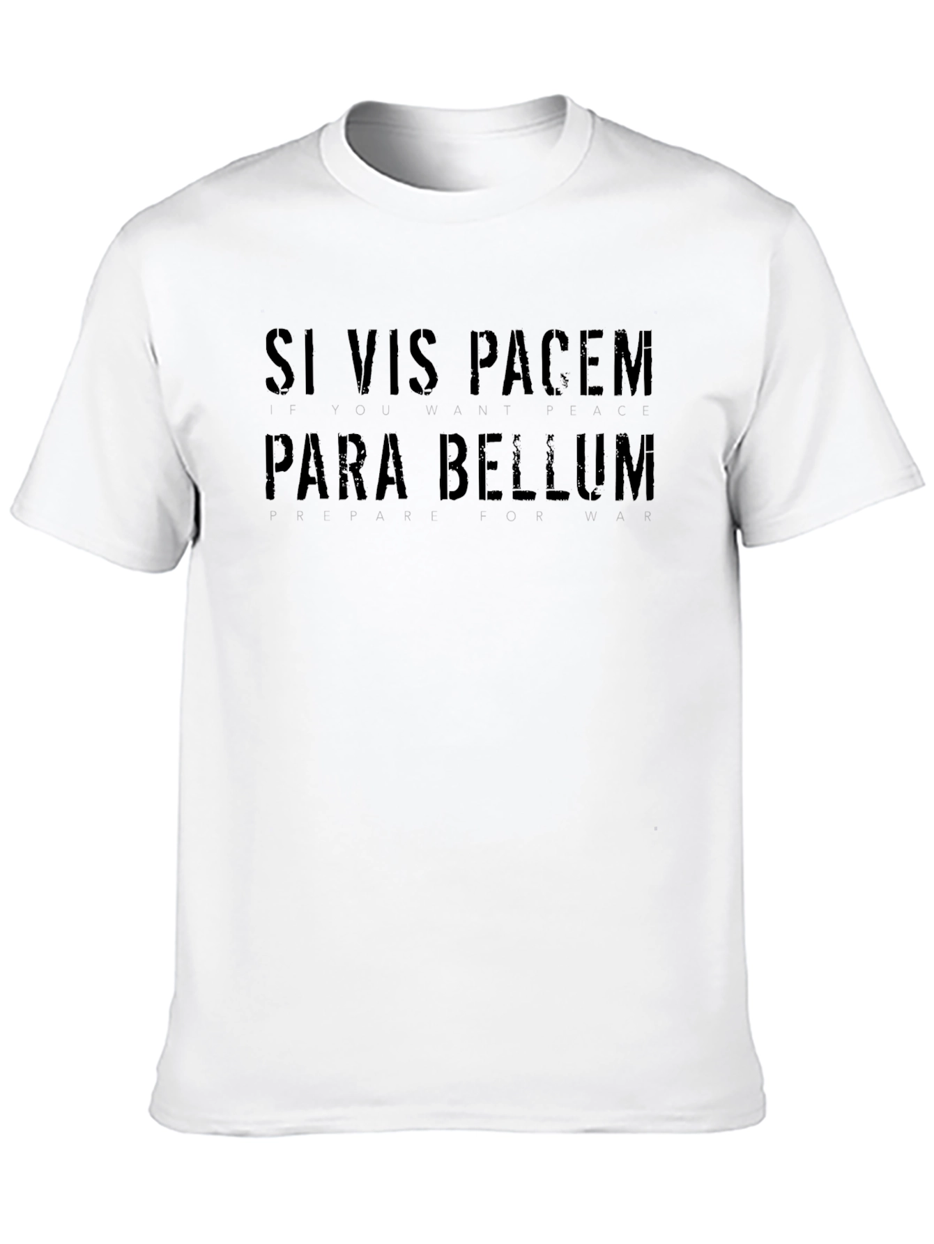 Si Vis Pacem Para Bellum Black T-Shirt
