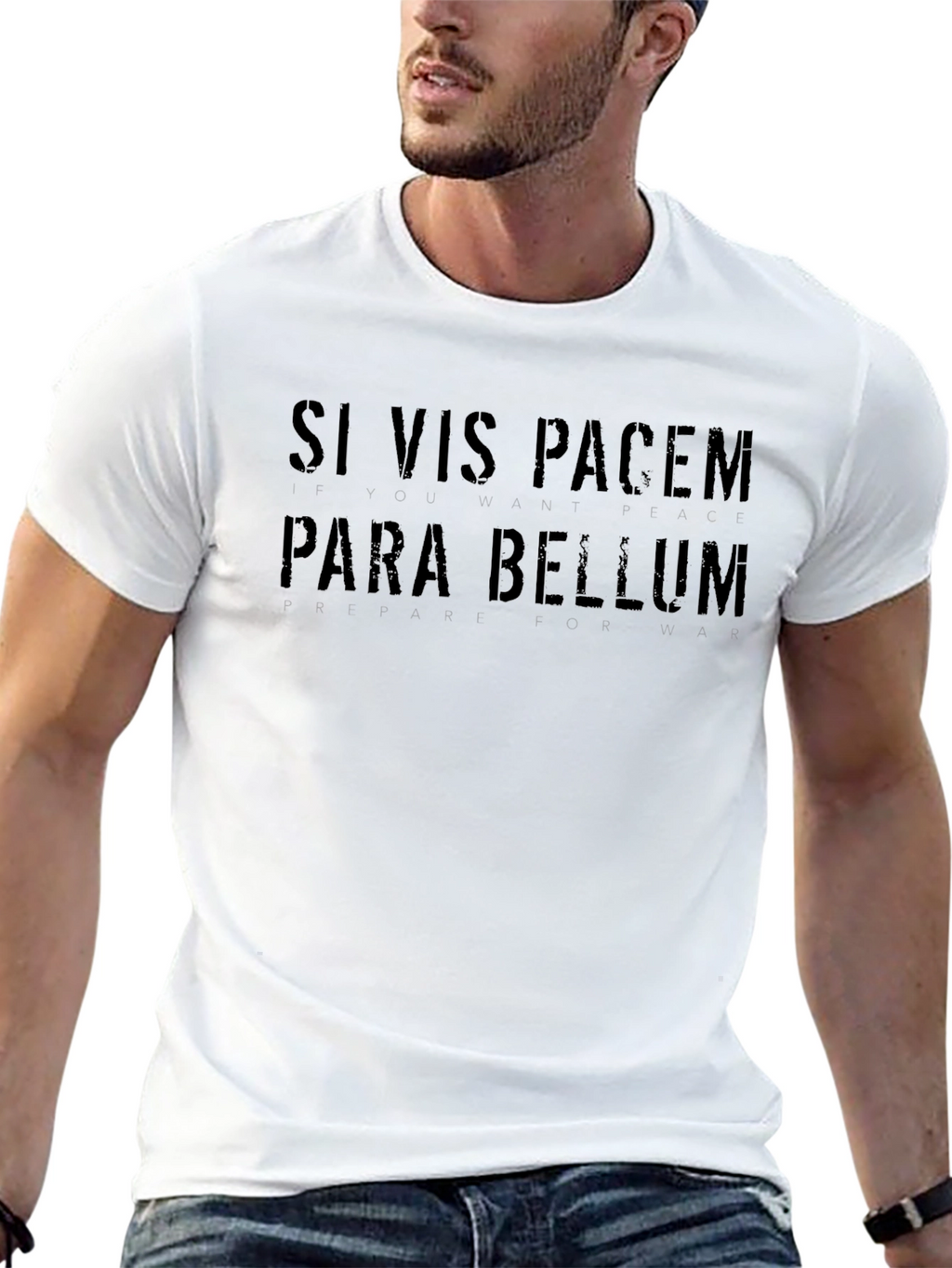 Si Vis Pacem Para Bellum Black T-Shirt