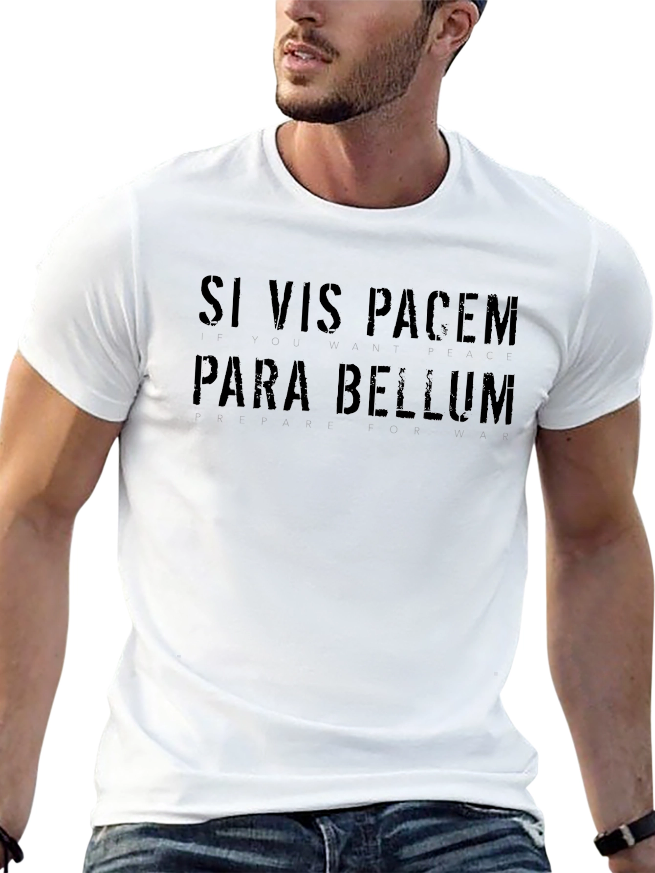 Si Vis Pacem Para Bellum Black T-Shirt