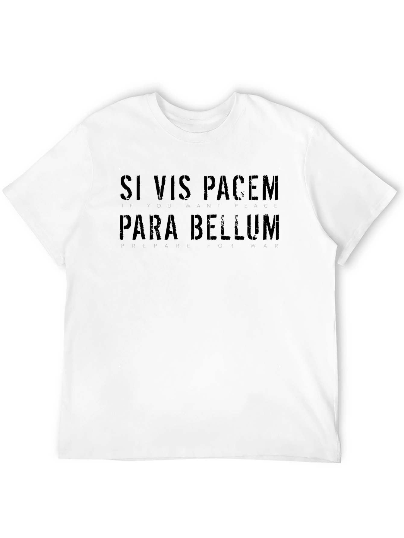 Si Vis Pacem Para Bellum Black T-Shirt