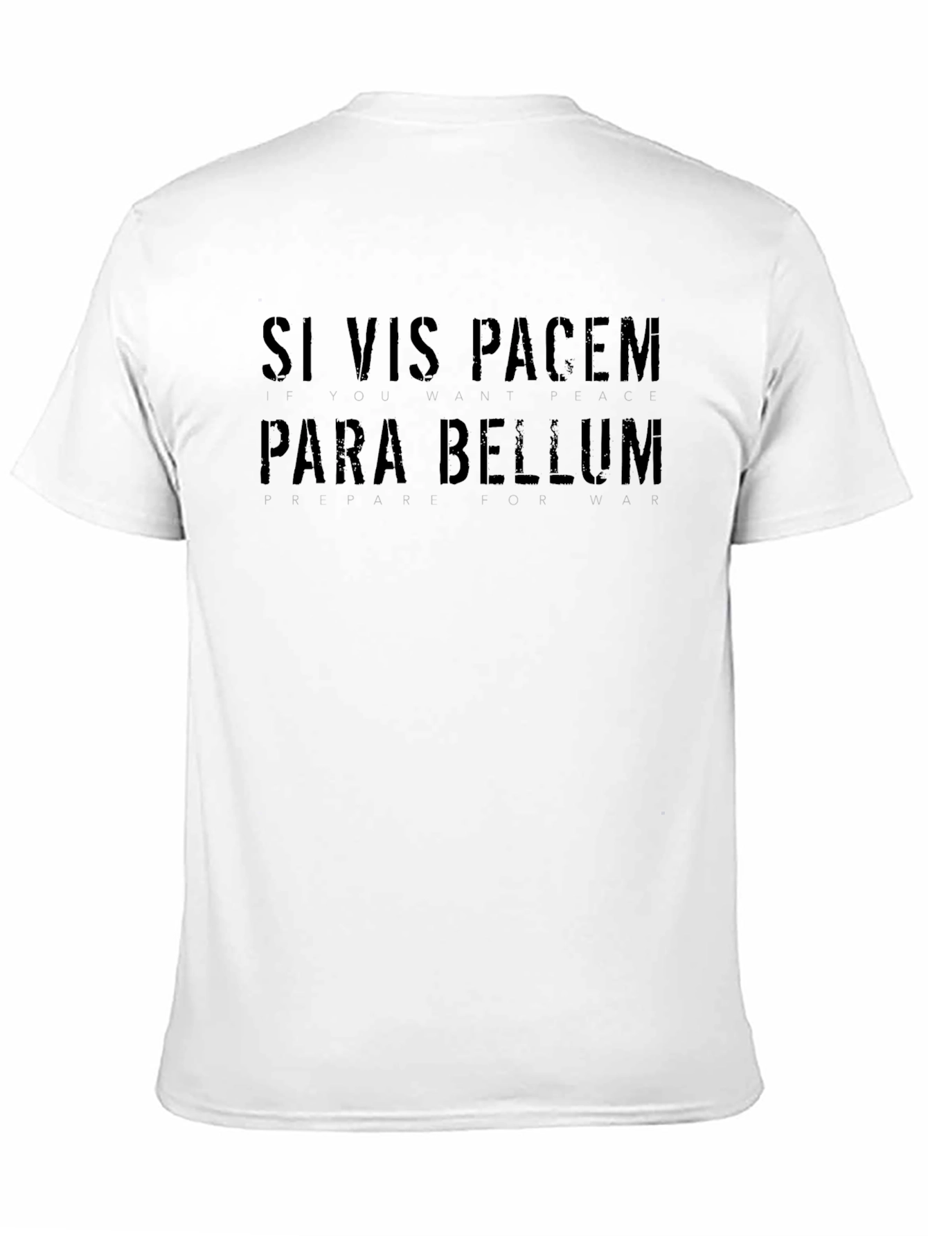 Si Vis Pacem Para Bellum Black T-Shirt