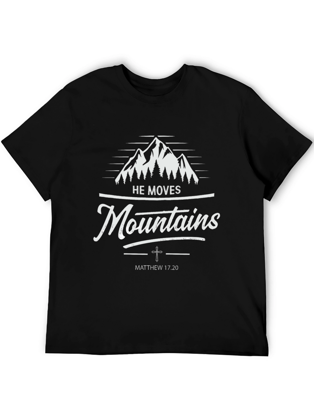Faith-Based Mountain Graphic T-Shirt