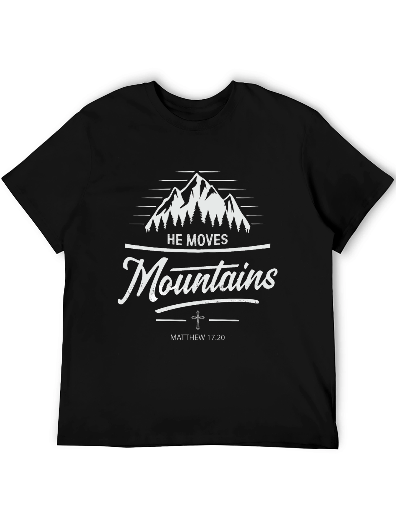 Faith-Based Mountain Graphic T-Shirt