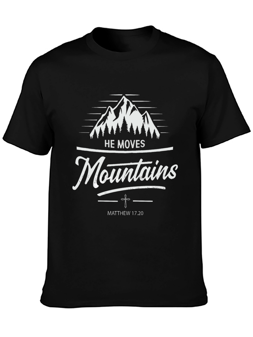 Faith-Based Mountain Graphic T-Shirt