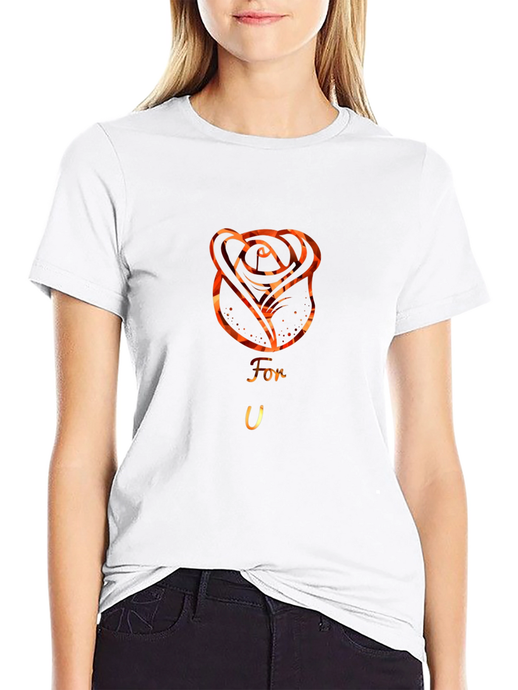 Fiery Rose Tee - For You