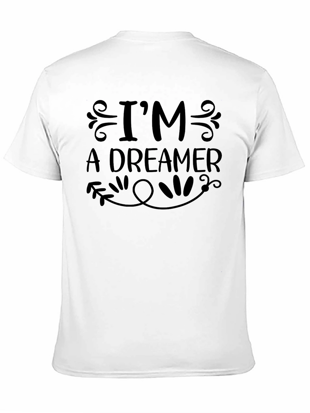 Im A Dreamer Black Graphic Tee Shirt